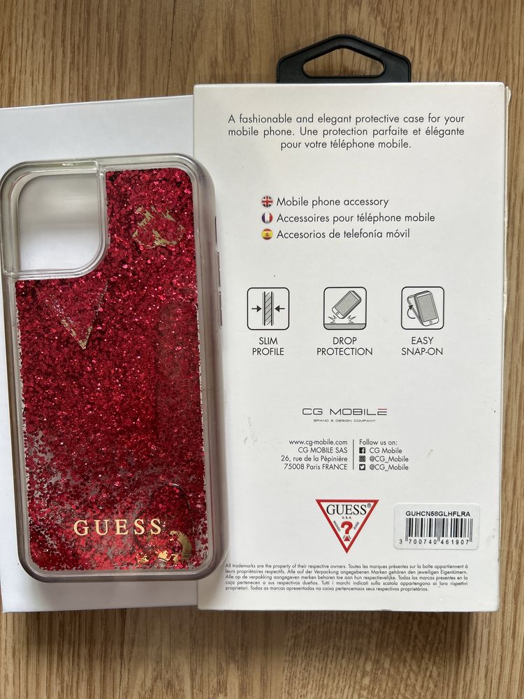 Husa protecție iPhone 11 Pro - GUESS Liquid Glitter