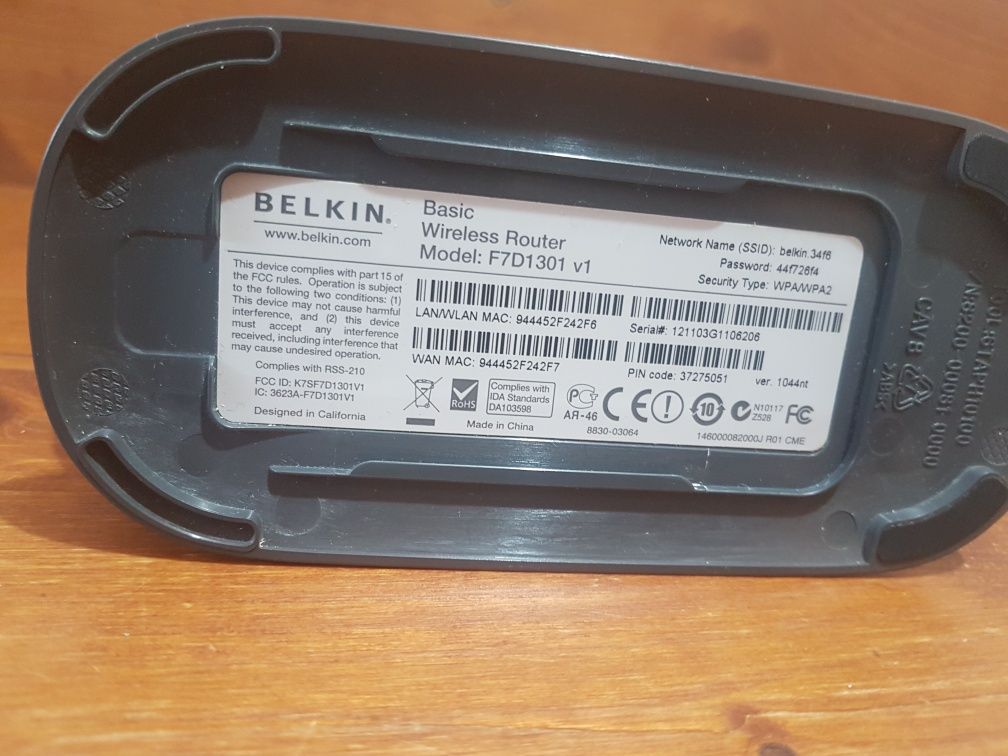 Belkin wireless router