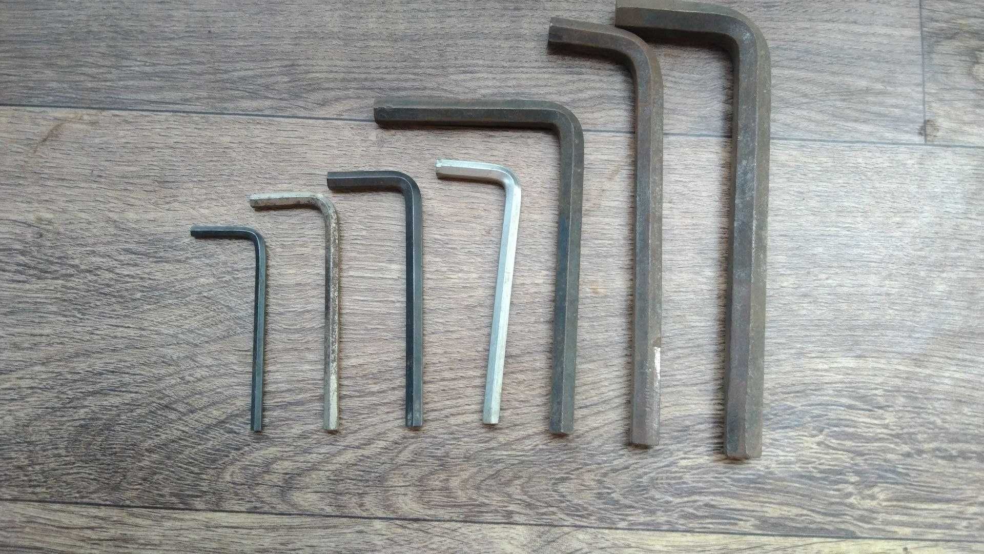 Ключи гаечные и ключи шестигранные.