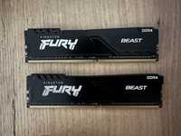 ОЗУ Kingston Furt beast ddr4 16gb(8x8)