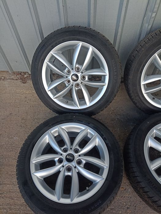 4 jante originale Mini R17 echipate de iarna Continental 205/55 R17