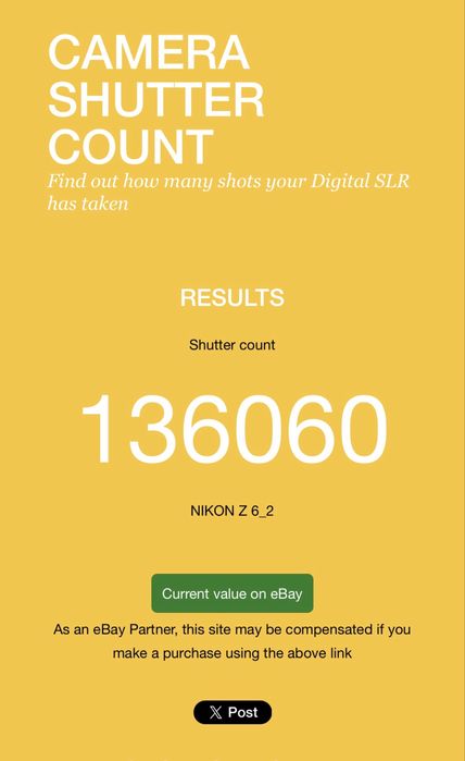 Vand Nikon z6ii 136k cadre