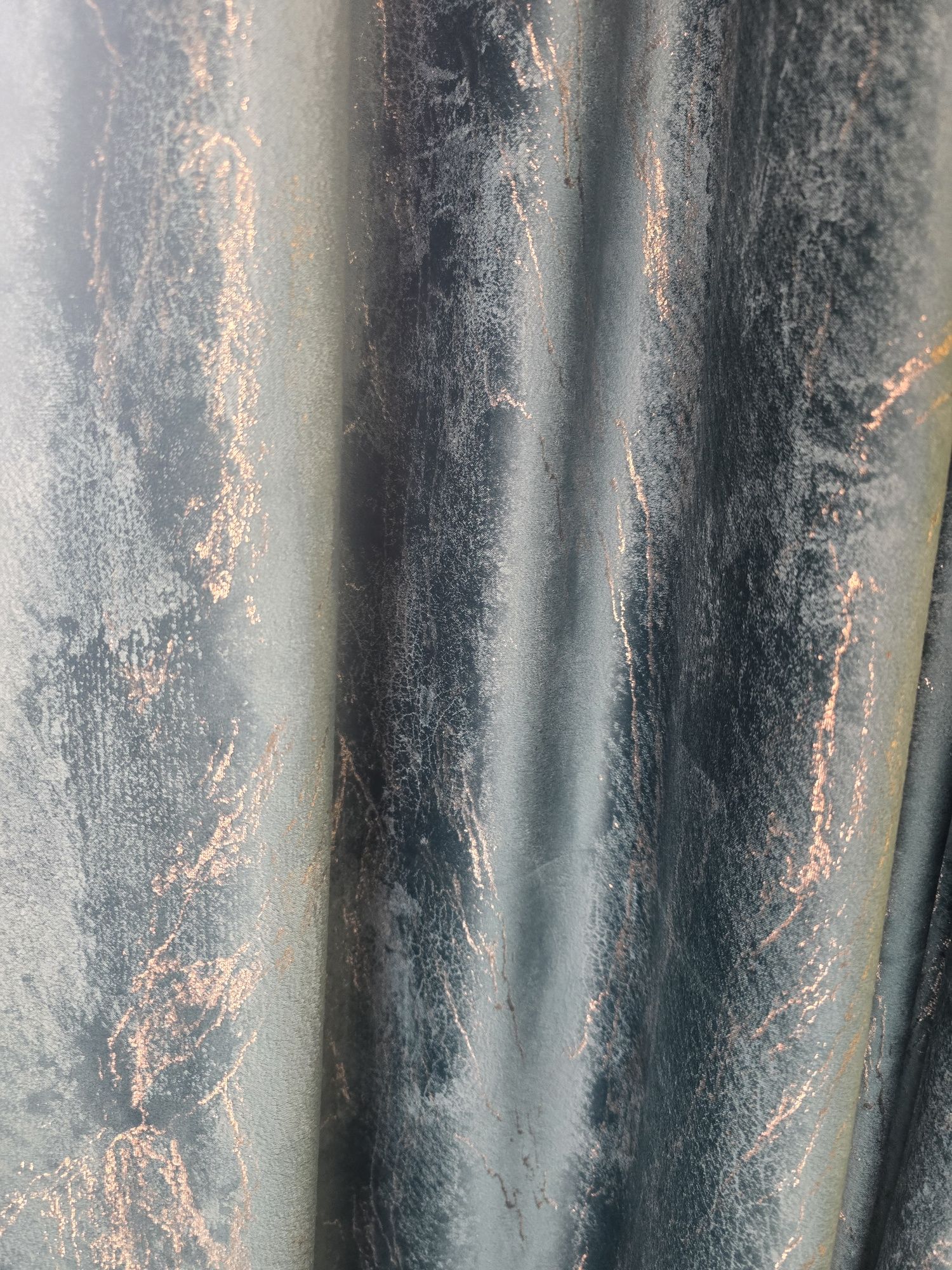 Vand draperii turcoaz
