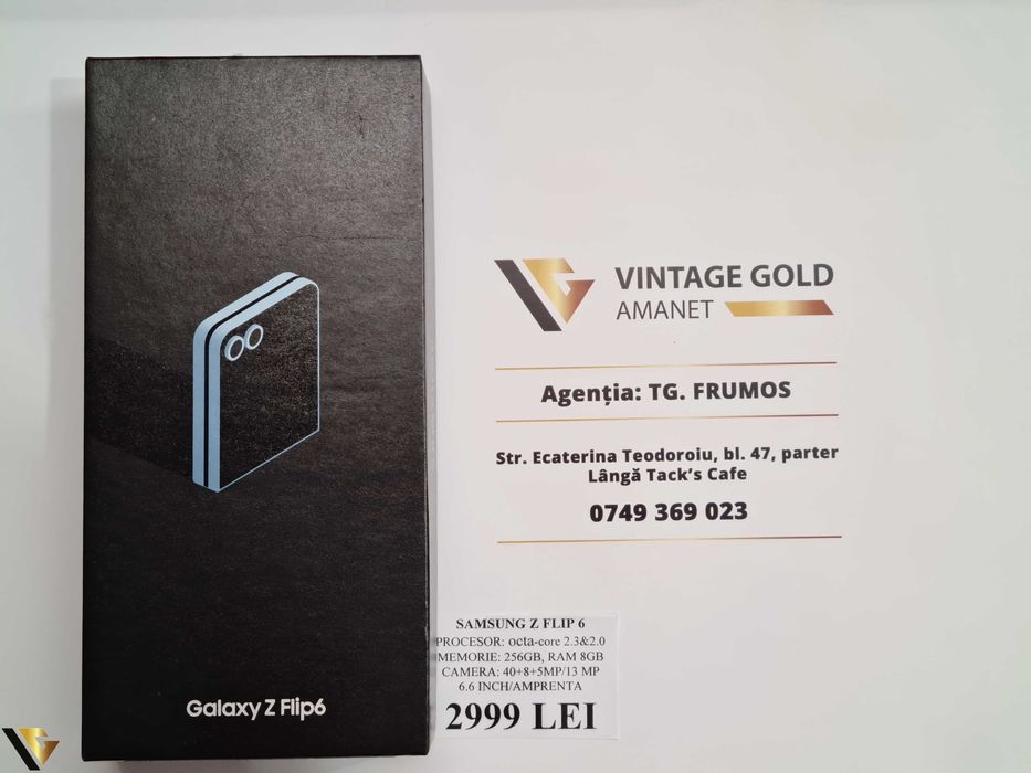 SAMSUNG Z FLIP 6 ,256GB , Amanet Vintage Gold Tg Frumos