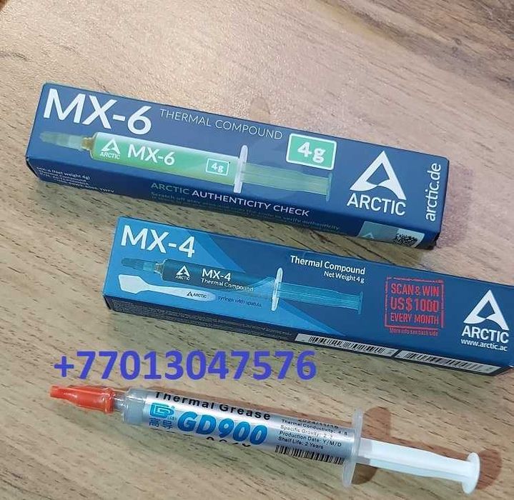 продаётся термопаста лучшая Arctic MX-6 4гр Arctic MX-4 4гр, GD900 3гр