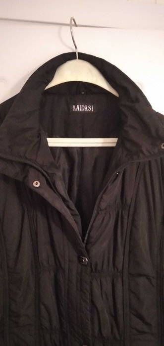 Дамско шушляково палто черно