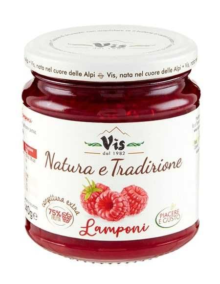 мармалад VIS буркан LAMPONI (малина) 340гр 75% плод внос Италия