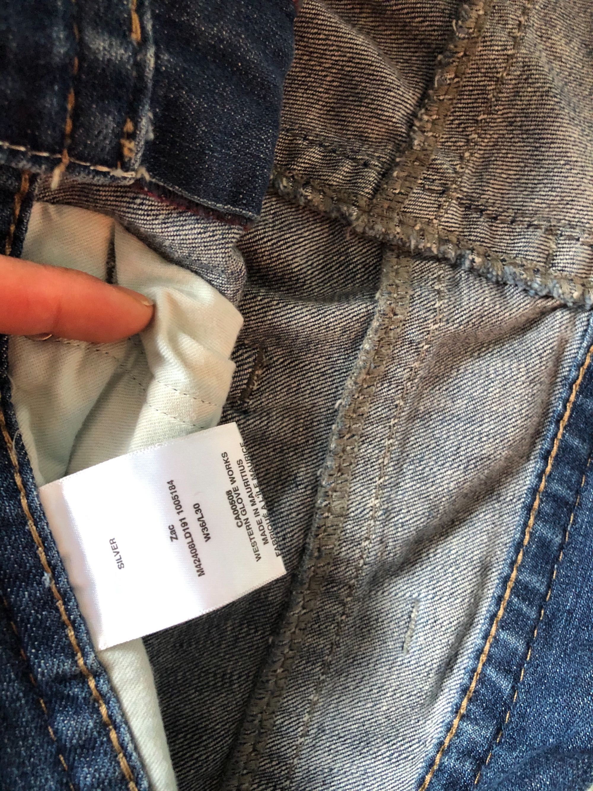 Нови американски маркови мъжки дънки Silver Jeans