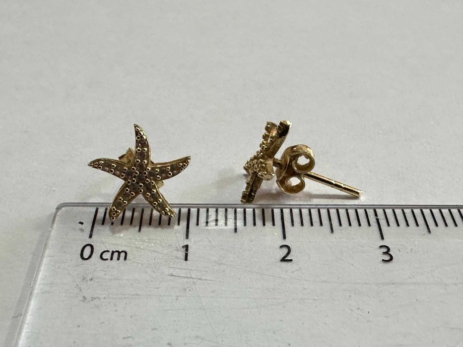 Златни обеци 14к, 1,22гр