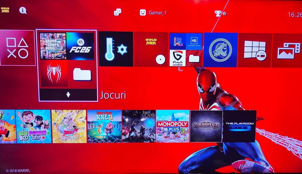 25 jocuri+ PS4 Modat - FC 26, GTA V – Mod Menu, Minecraft, Spiderman