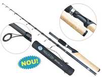Lanseta fibra de carbon baracuda Travel Spin 2,70m cu tub de transport