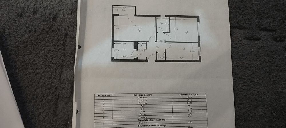 Vând apartament 3 camere Pitești zona Craiovei