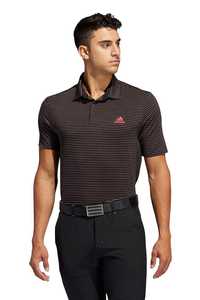 adidas Ultimate365 Space dye stripe golf polo shirt