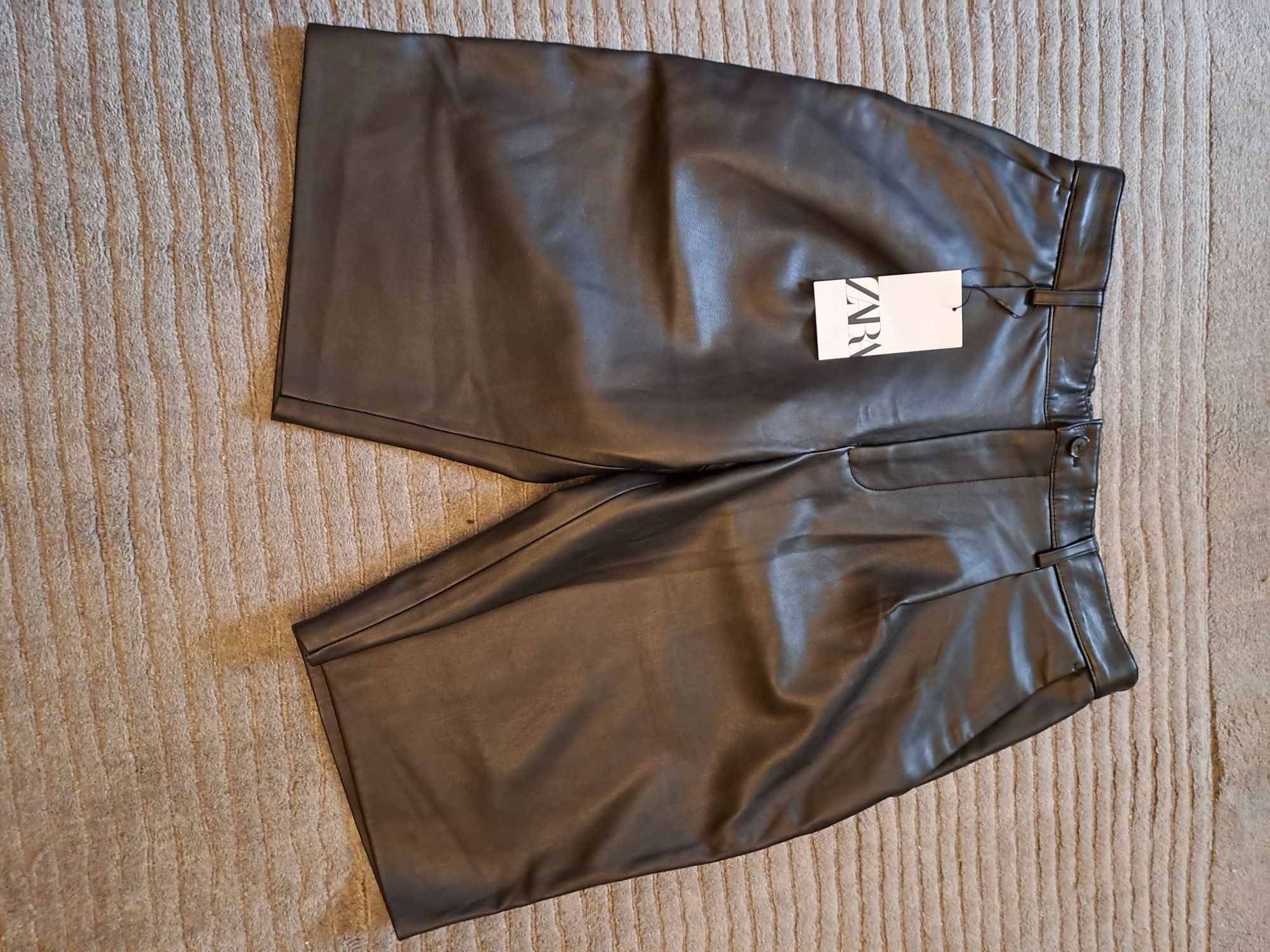 Bermude Zara efect cu talie jogger s ipense, 42, model Dsquared