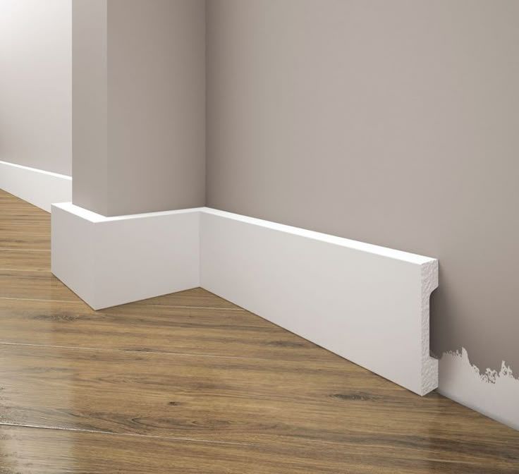 Установка плинтуса. Плинтус Полиуретан МДФ