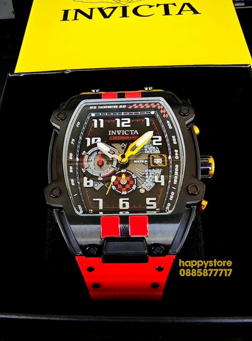 INVICTA S1 Rally Diablo Red 48-68 mm, Инвикта нов ръчен часовник