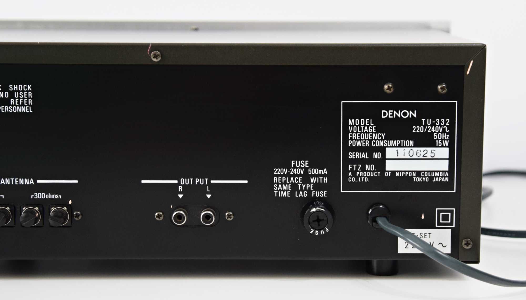 Tuner Denon TU-332, radio