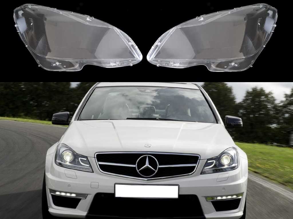 Комплект Стъкла за фарове на Mercedes C-Class W204 Facelift/Мерцедес