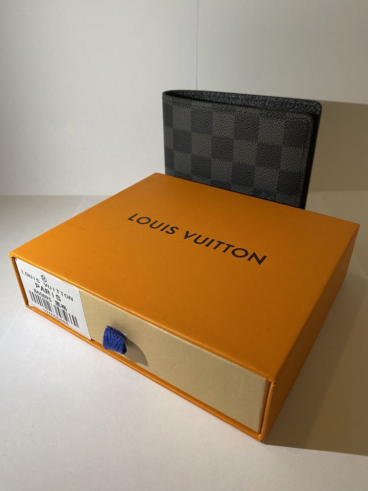 Portofel Louis Vuitton LV Monogram Gri Piele