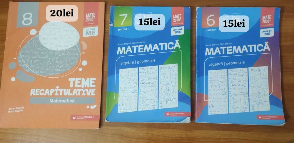 Culegeri clasele 5-8 și teoria pentru Evaluarea Nationala