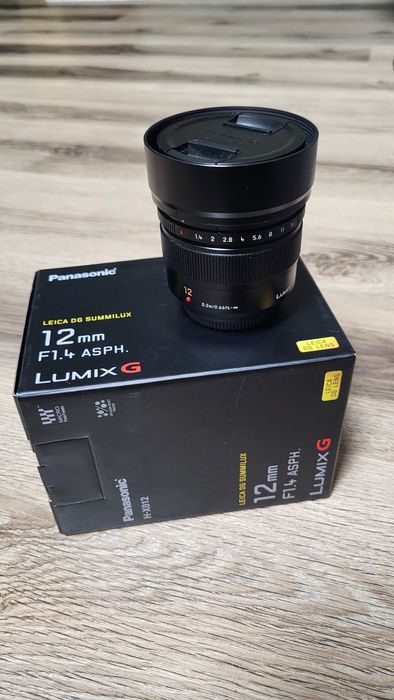 Obiectiv panasonic Leica 12mm f1.4