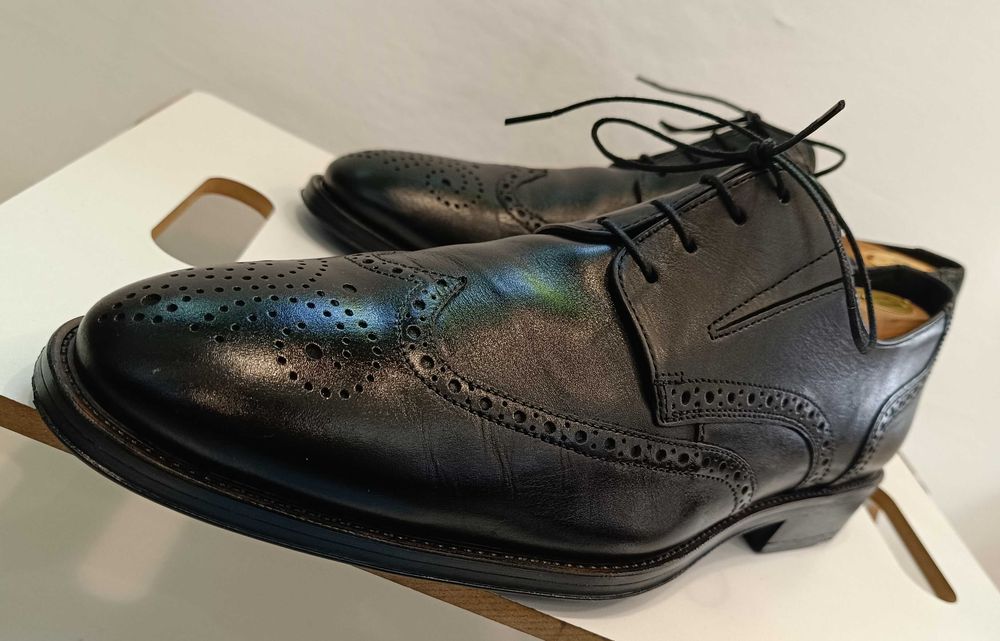 Pantofi derby brogue 44 44.5 premium LLOYD piele naturala moale