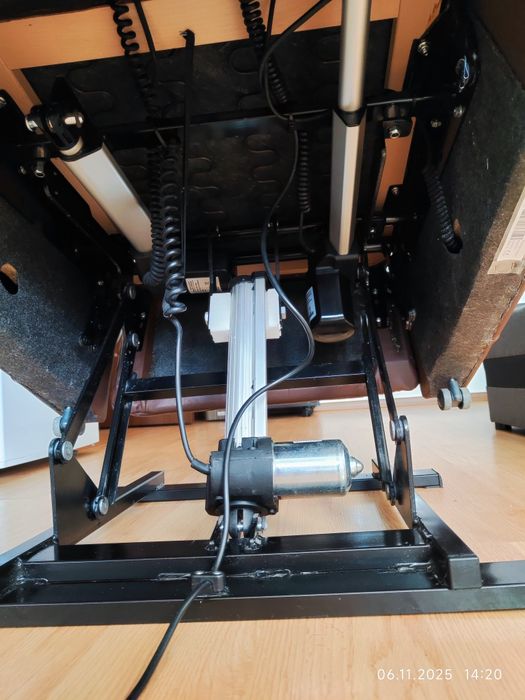 Fotoliu extensibil piele naturală cu telecomanda