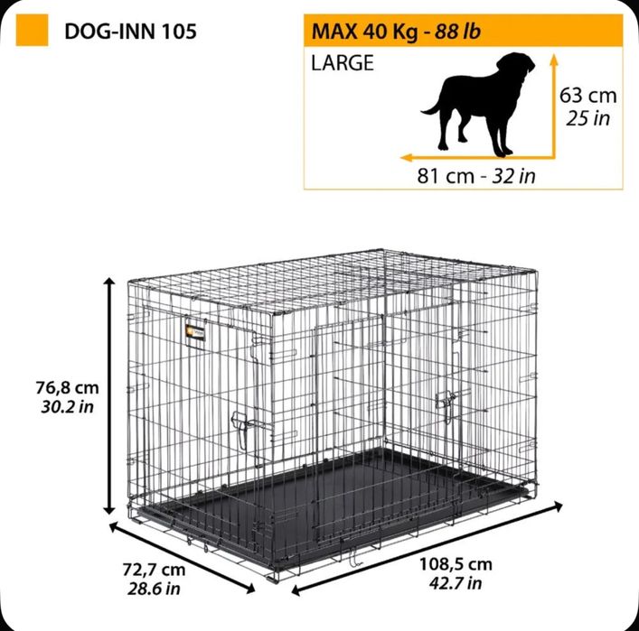 Клетка для собак Ferplast dog in 105/ Ит қафаси