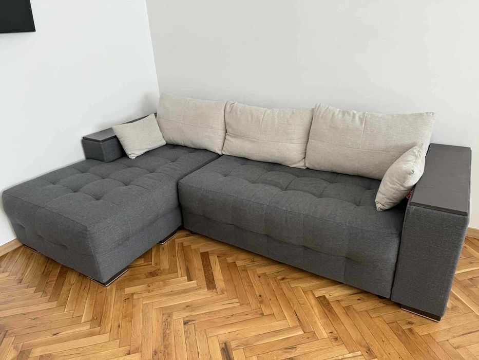 Ъглов диван разтегателен (ляв ъгъл)