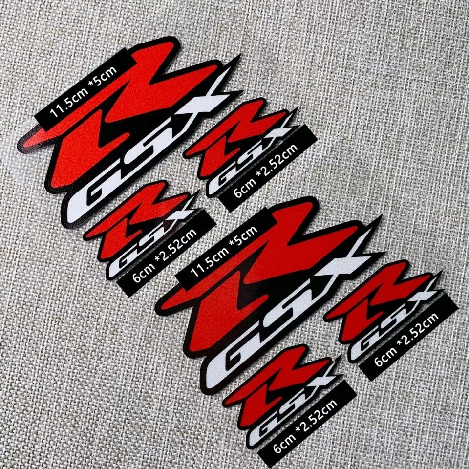 Sticker  R1  GsxR efect metalic reflectorizant 2 bucati