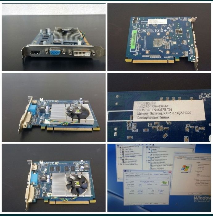 Placa Nvidia GeForce 9500 gtx 460 procesor intel ram owc rami