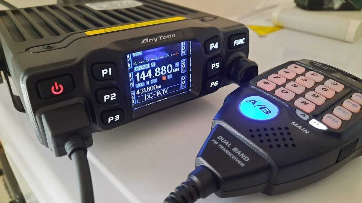 Нова Мобилна Радиостанция 25w VHF/UHF PNI Anytone AT 778 UV dual band