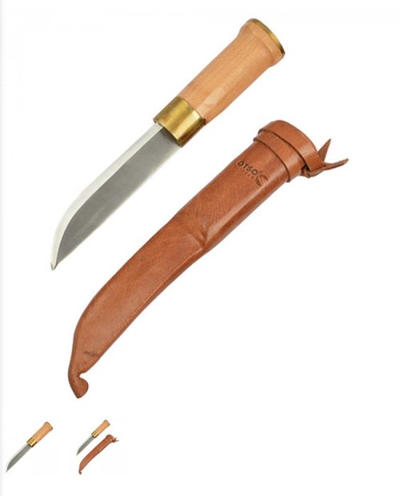 Нож с кожена кания