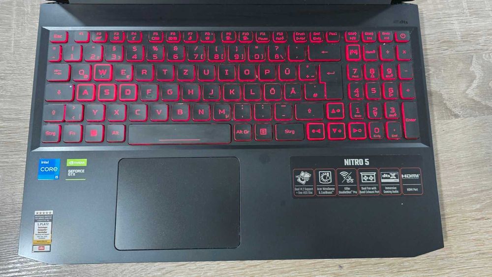 Лаптоп Acer Nitro 5 / 512GB SSD / GTX 1650 / 8 RAM / i5 11400H /