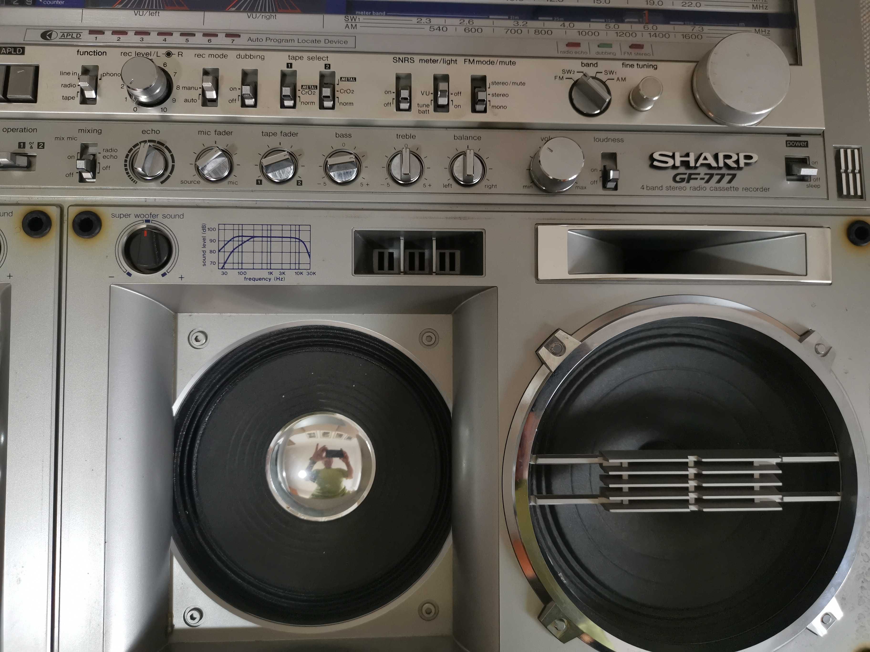 Radio Casetofon SHARP GF-777 Z BOOMBOX GHETTOBLASTER -Impecabil!!!