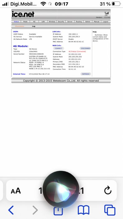Router 4 g lte digi si alte retele