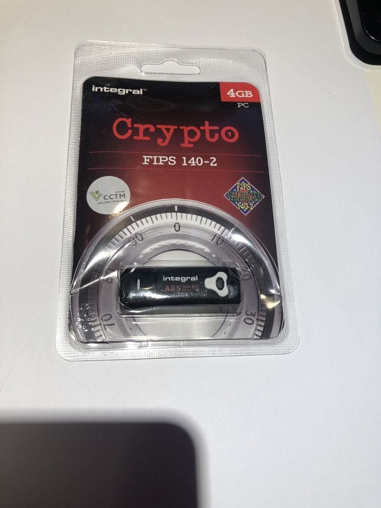 Integral 4GB Crypto FIPS 140-2 USB Stick