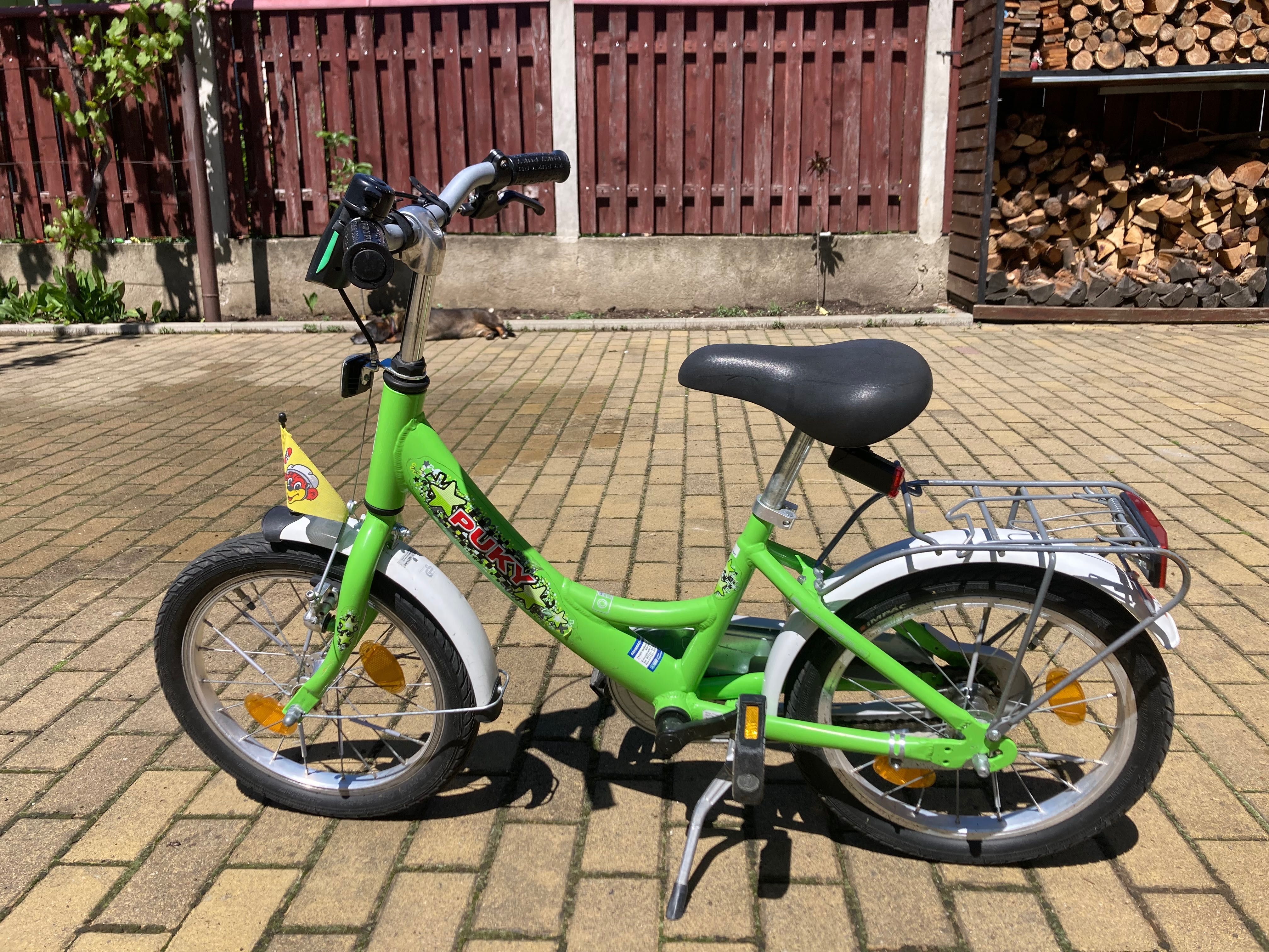 Bicicletă pentru copii 16’ PUKY ZLX 16 ALUMINIU, Verde