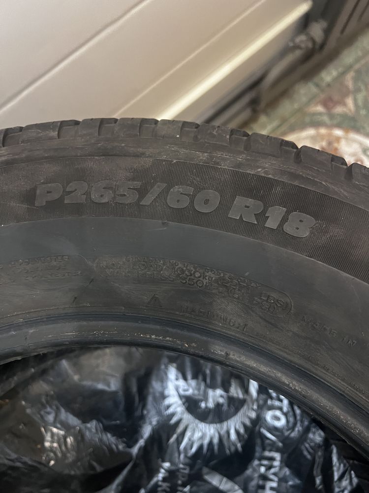 Шины летние 265/60 R18 от Mishelin