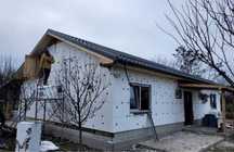 Vand case pe structura metalica cu panou senwichi