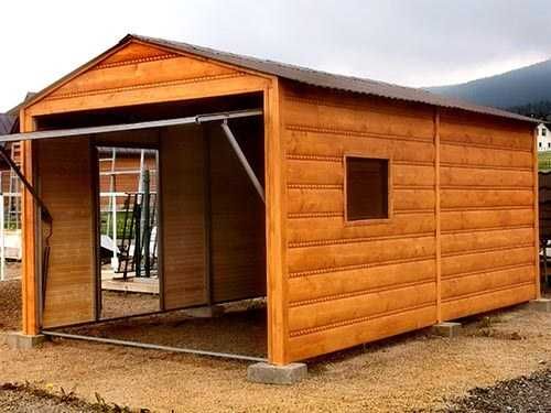 Garaje din lemn cu structură solidă și design plăcut