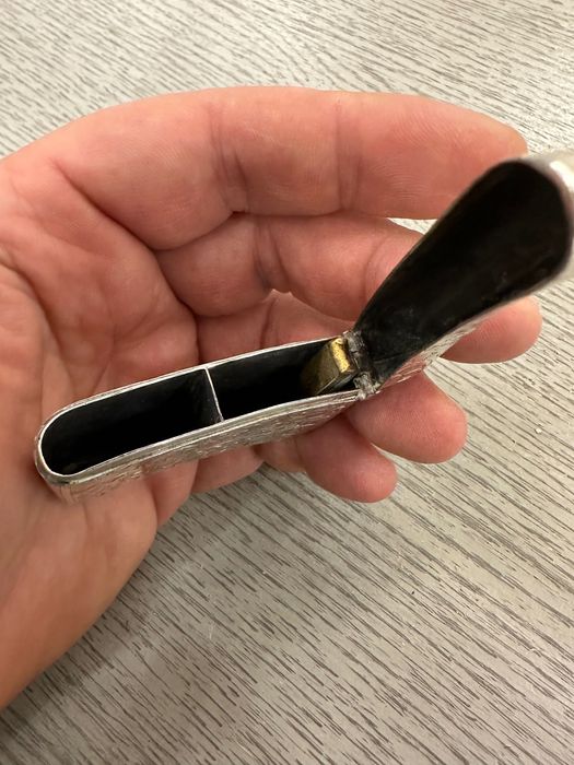 Silver vesta case. Сребърен кибритник. 1913г антика