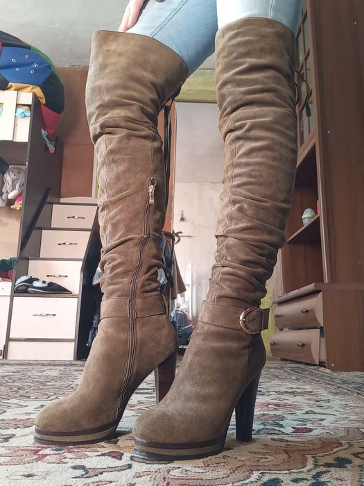 Ботфорды замшевые Размер 38