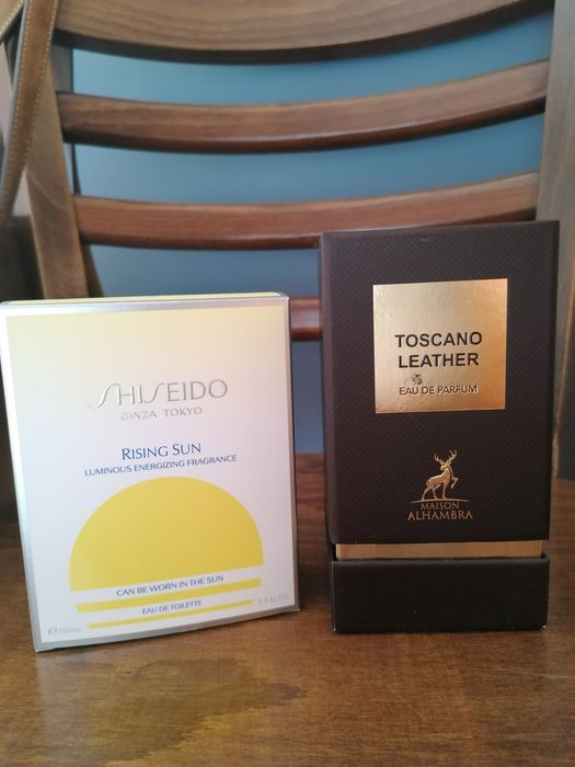 Парфюми Shiseido и Toscani Leather