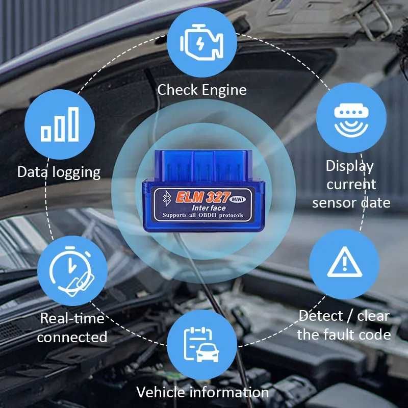 Diagnoza auto Bluetooth / Detector auto erori OBD ELM327