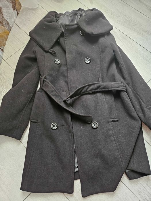 Palton negru, marime S