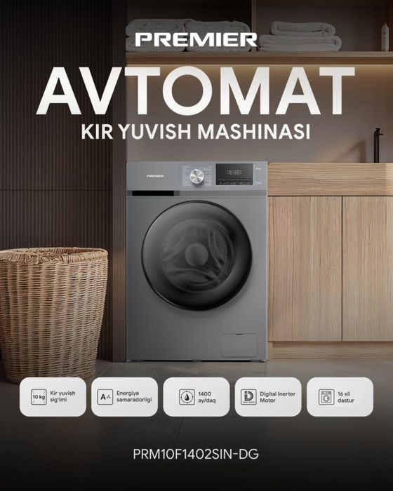 Kir yuvish mashinasi (стиралька) 7 kgli