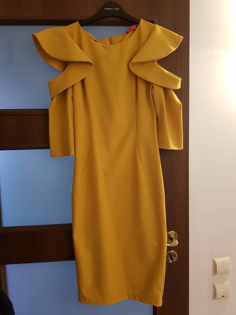 Rochie galbena de ocazie ATMOSPHERE mărimea  S  / XS