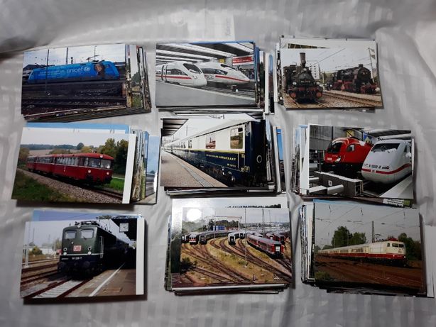 Colectie locomotive , vagoane , trenuri - 870 fotografii - 2 lei / buc