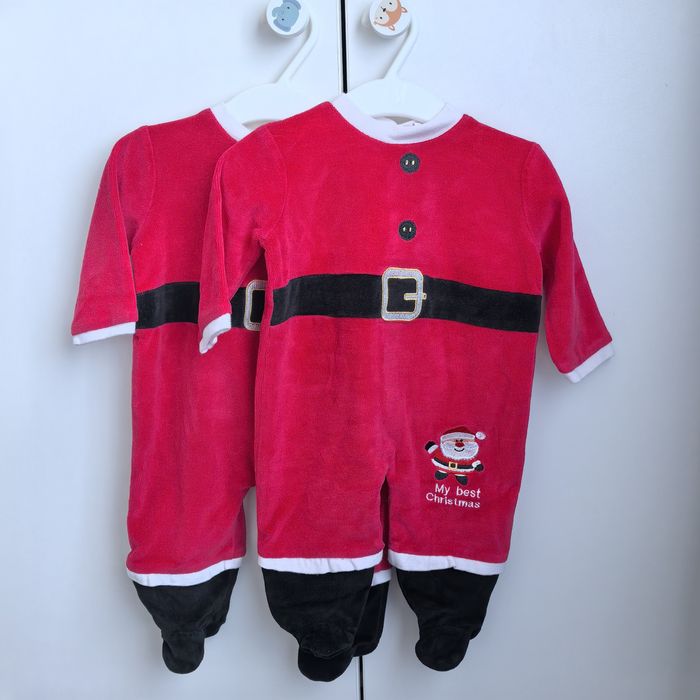 Salopete Moș Crăciun, băieți, mărimea 62